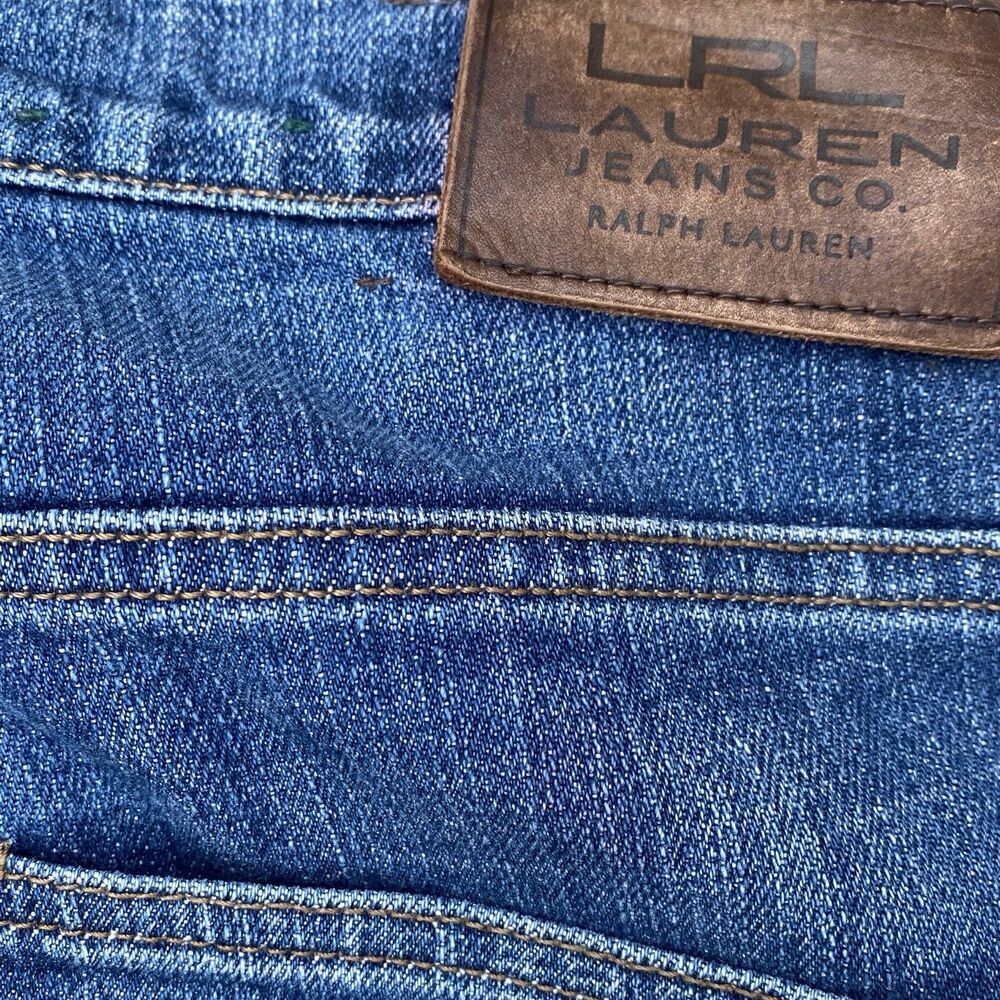 LRL Lauren Ralph Jeans Co. Jeans Classic Bootcut Womens Size 12 Med Blue Denim - Picture 5 of 7